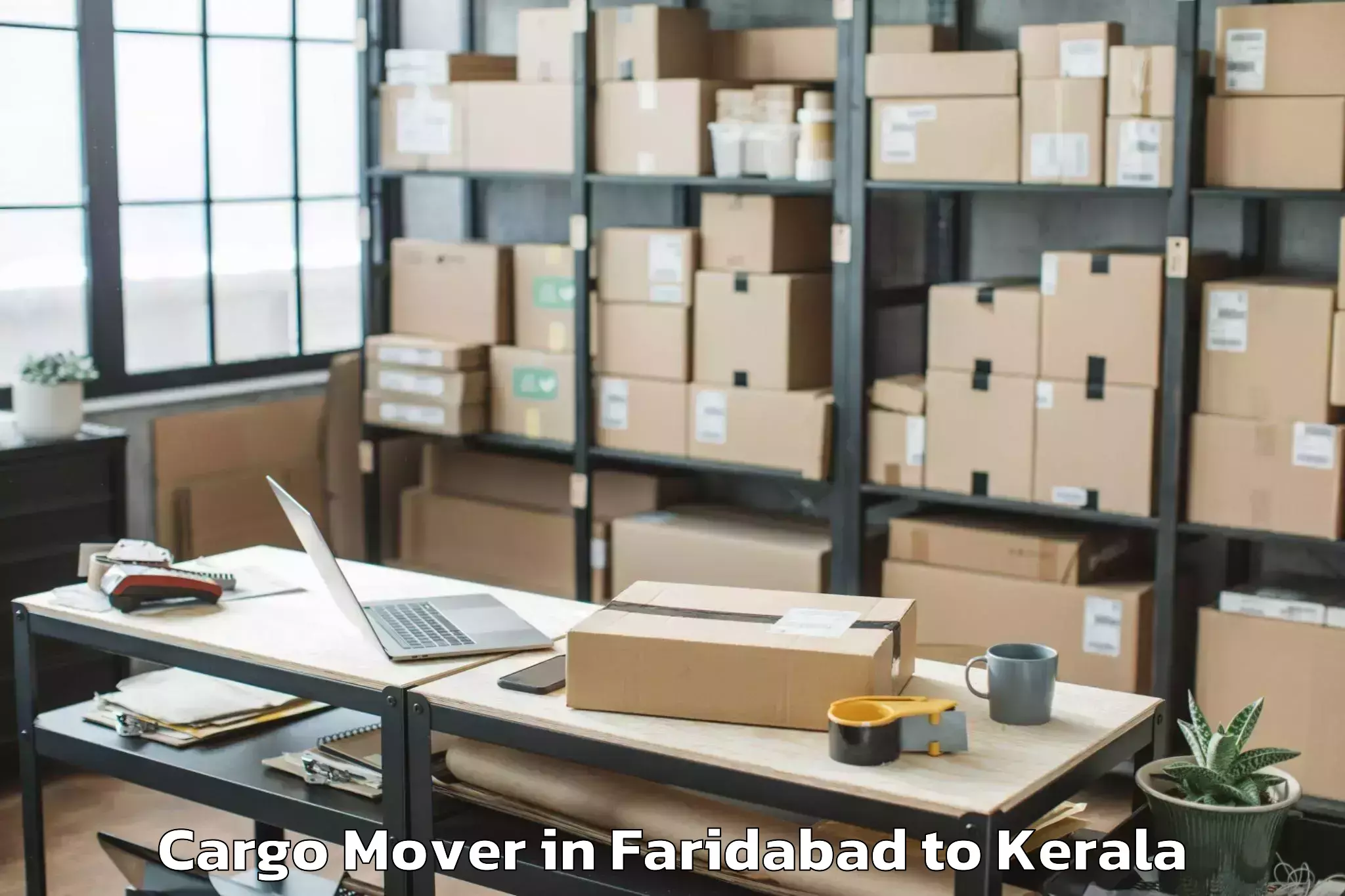 Reliable Faridabad to Kollam Cargo Mover